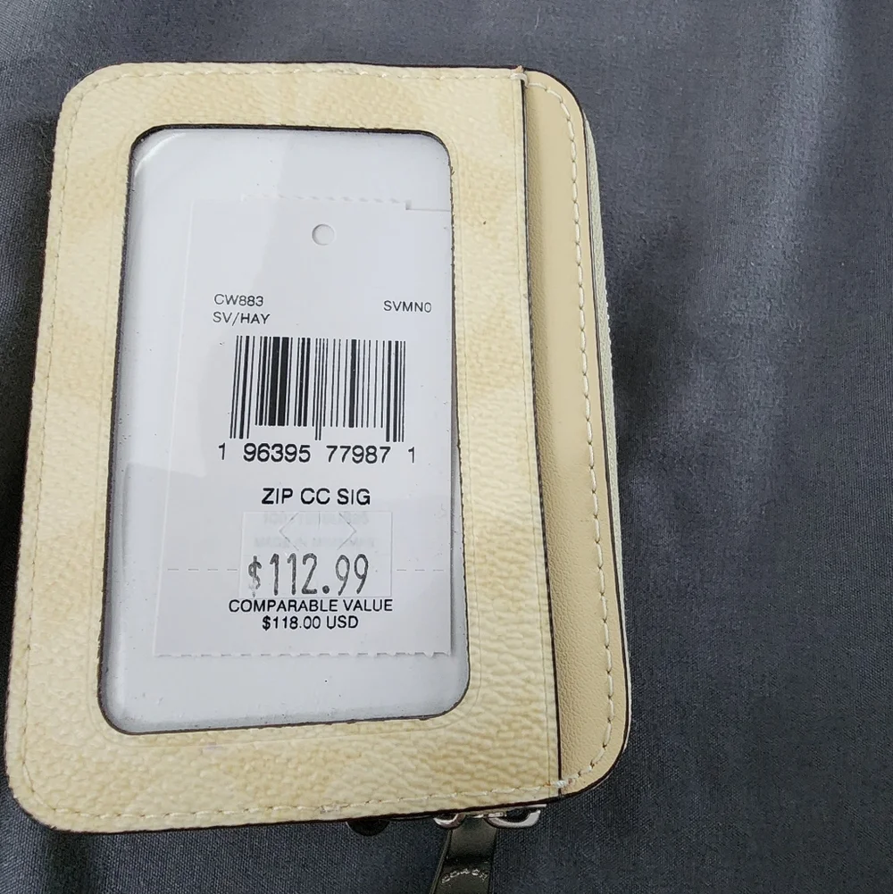 Coach Cream Wallet